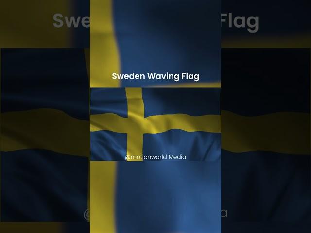 Sweden Waving Flag Animation