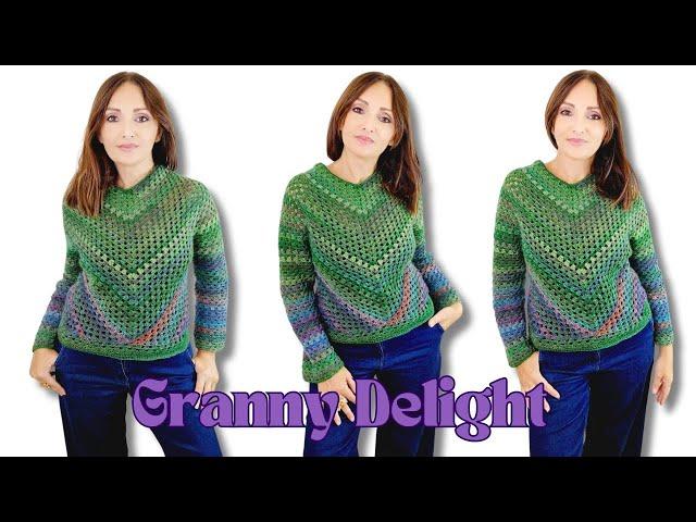 “Innamorati del Granny Delight: Il Maglione che Unisce Colore e Design!”