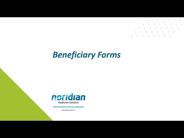 Beneficiary Forms