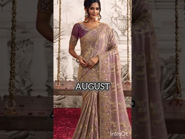 Your saree according to your birthday month....