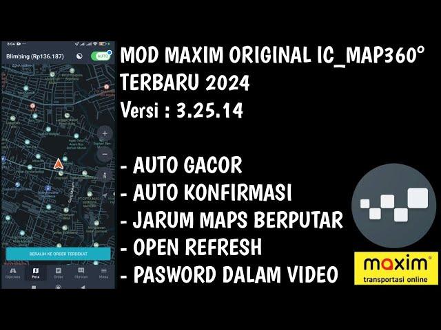 MOD MAXIM TAXSEE ORIGINAL TERBARU 2024 AUTO KONFIRMASI