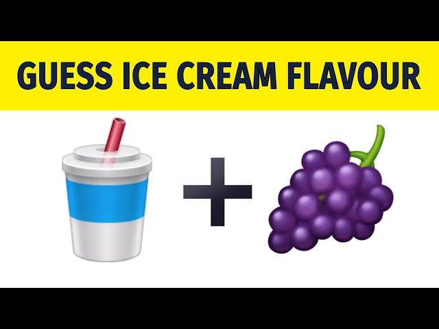 Can You Guess Ice Cream Flavor From Emojis | Emoji Fun Game