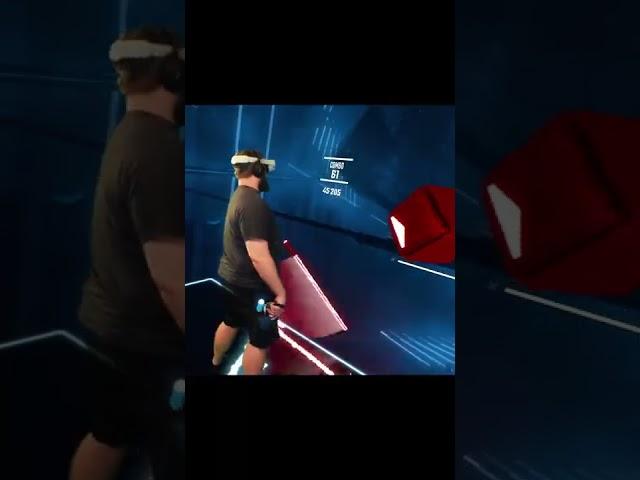 Losing MASSIVE WEIGHT in VR! #beatsaber #weightloss