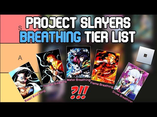 Project Slayers Breathing Tier List | Roblox Tier List