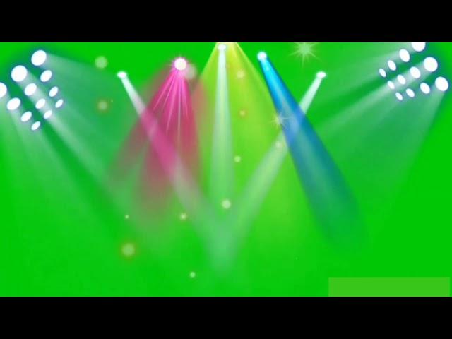 HD disco lights effect || green screen effect || light green screen video