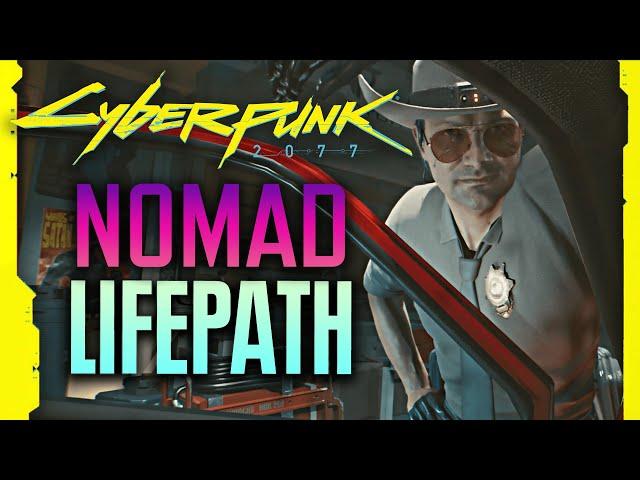 Cyberpunk 2077 - Nomad Lifepath Intro // Full Prologue All Choices - 4K 60fps