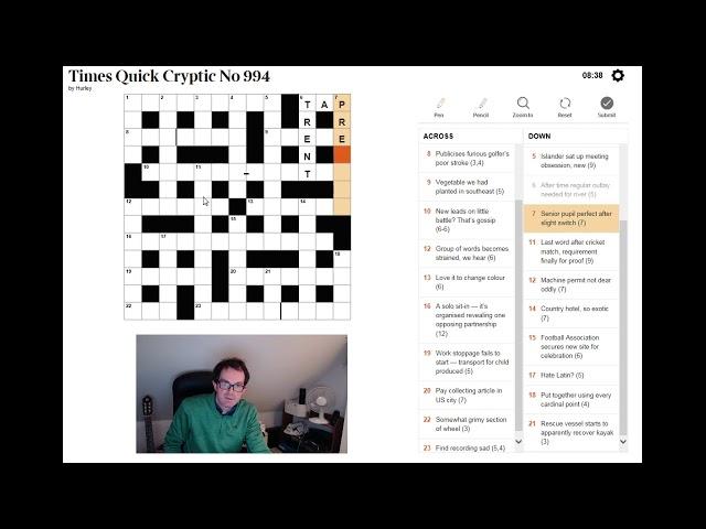 BEGINNER video:  How to solve a cryptic crossword
