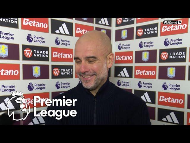 Pep Guardiola laments Manchester City's 2-1 loss to Aston Villa | Premier League | NBC Sports