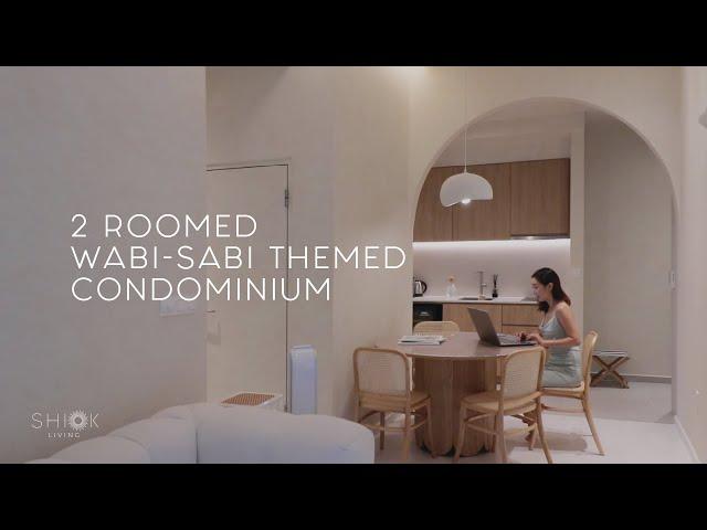 House tour of 2 Room Wabi-Sabi themed condominium | Shiok Living (ft Sheena Phua)