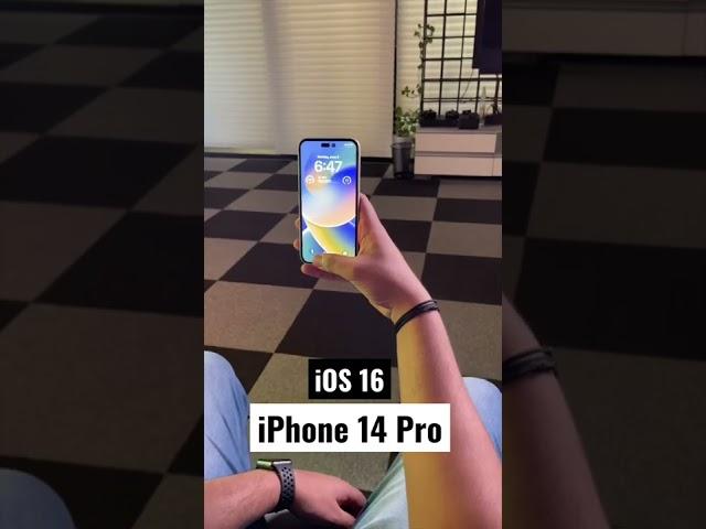 iOS 16 on iPhone 14 Pro  #shorts | iGeeksBlog