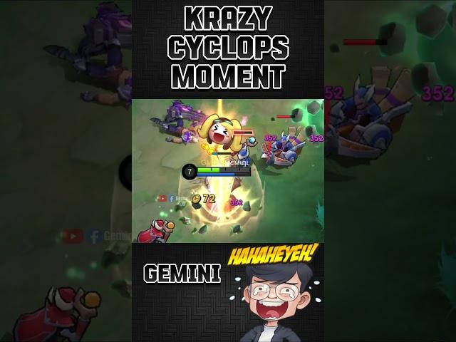 Crazy cyclops skill sound effect | Gemini #shorts #mlbb #cyclops