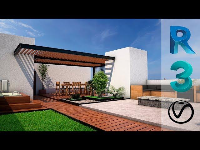 Modeling in Revit & Rendering in 3ds Max - Residential Building