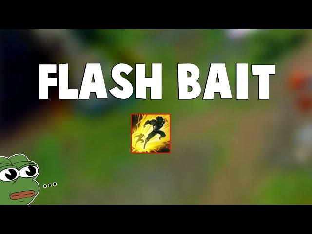 How to PERFECTLY USE FLASH To Bait in League of Legends? | Funny LoL Series #1013