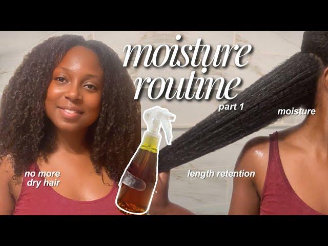 NO MORE DRY HAIR!! MASTER your MOISTURISING ROUTINE | how to grow long healthy hair PART 1