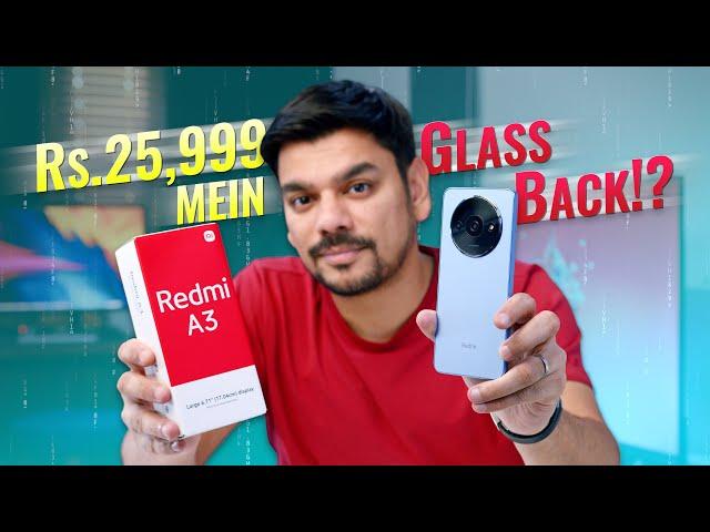 Redmi A3 Unboxing | Glass Back, 90Hz display, Helio G36!