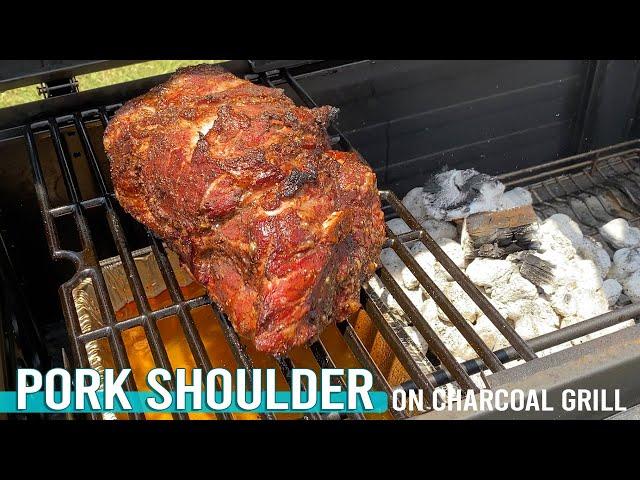 Smoked Pork Shoulder on Charcoal Grill | Pulled Pork Recipe