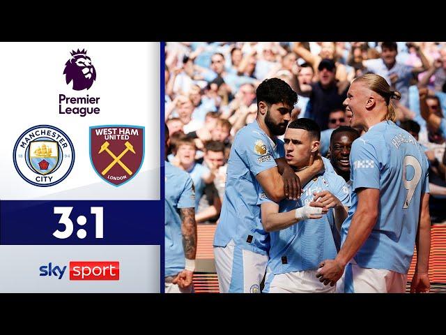 ManCity krönt sich zum Meister! | Manchester City - West Ham Utd. | Highlights Premier League 23/24