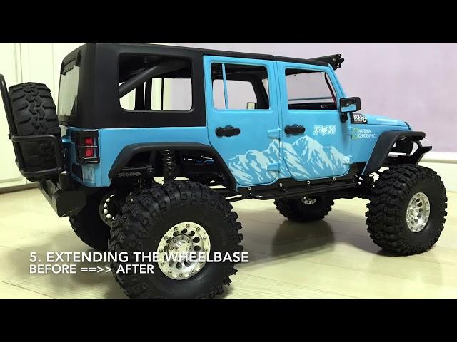 Traxxas TRX4 | Jeep Rubicon JK body installation work