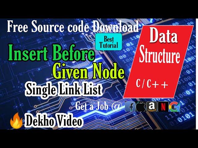 Program to Insert a node before and after a given node in a Single Linked List | Technical Guru ji