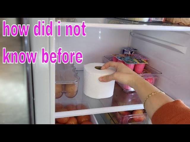 Put a Roll of Toilet paper in your Fridge  and you will be surprised what happens