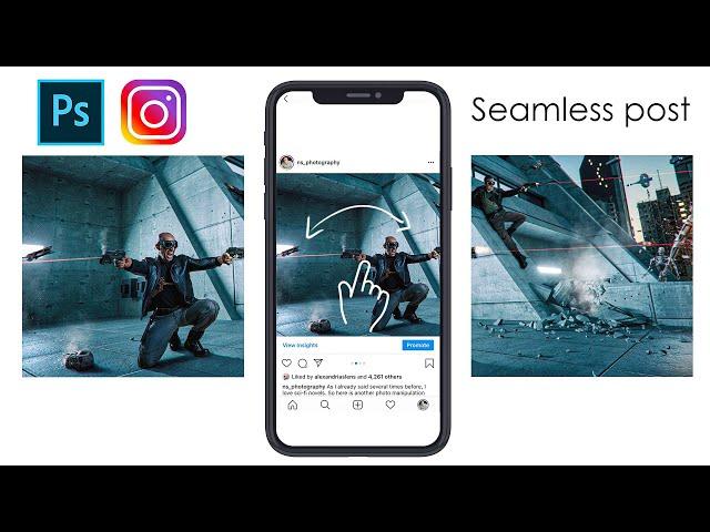 How to Create Instagram Seamless Multy-Post -Tutorial