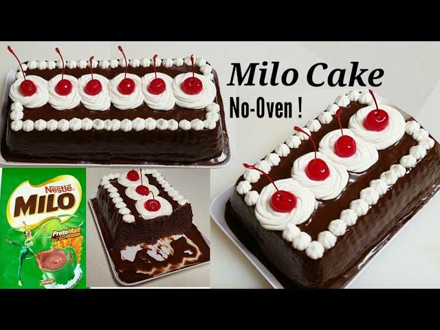 No-Oven MILO CAKE | DIY MILO CAKE  | How to Make Milo Cake at Home