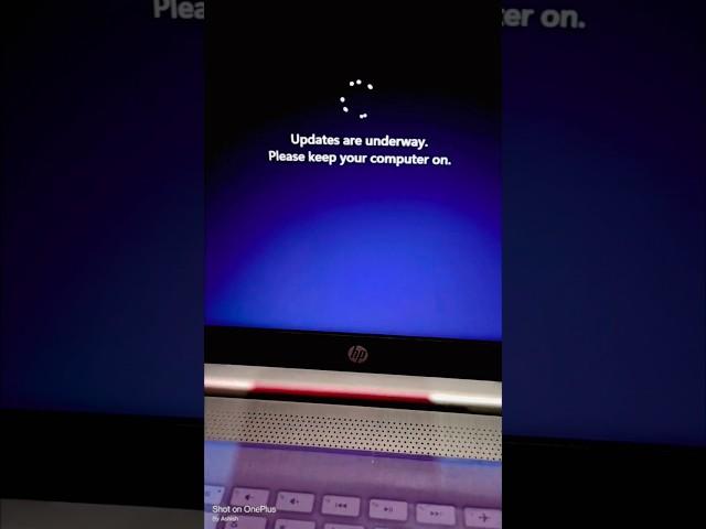 Update are underway Keep your computer on-Pt 2 || how to fix windows 11 stuck 100% Working #shorts
