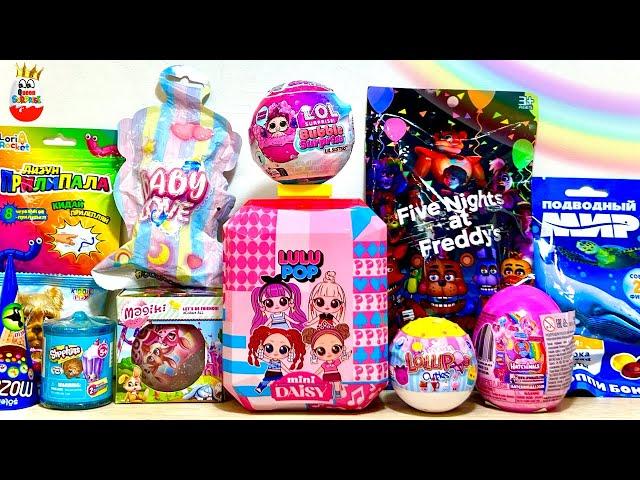 SURPRISE MIX! LULUPOP mini DAISY, LOL Bubble Surprise, Hopkins, Five Nights at Freddy's, unboxing