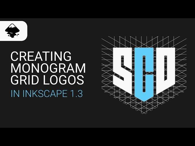 Monogram Logo Design Process Using Grids in Inkscape 1.3