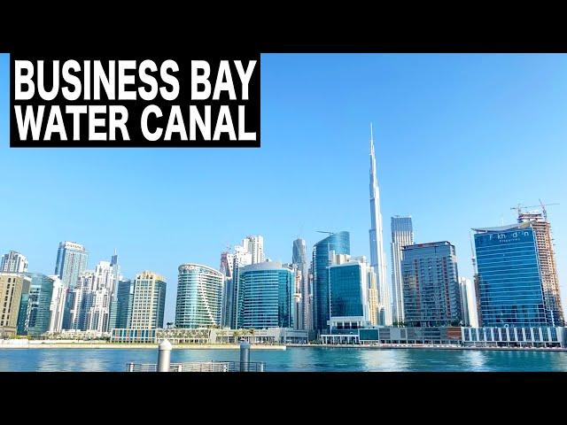 Business Bay Water Canal Walk | 4K | Dubai Tourist Attraction