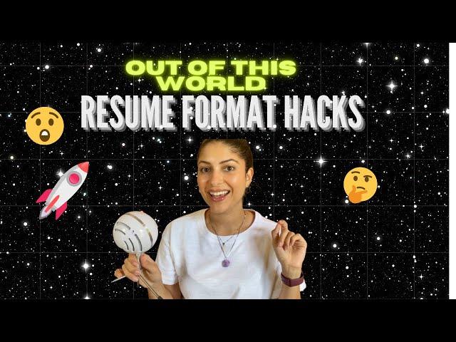 What should your resume look like? (Format hacks from a recruiter)