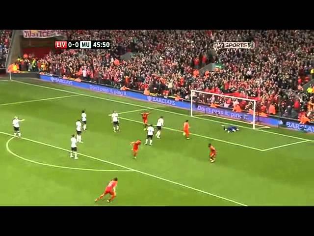 Steven Gerrard goal vs Man Utd 23 9 2012