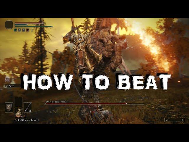 Elden Ring - How to Beat - Draconic Tree Sentinel BOSS