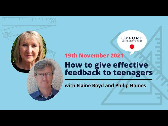 How to give effective feedback to teenagers