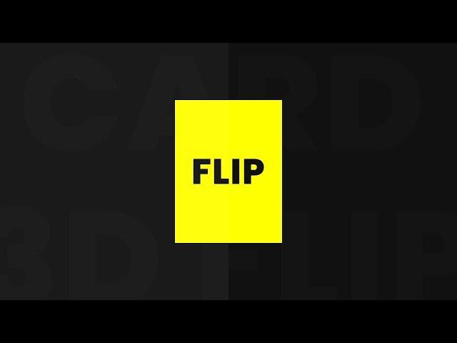 CSS 3D Flip Card Hover Effects | Beginners