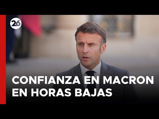 FRANCIA | La confianza en Macron está en sus niveles más bajos