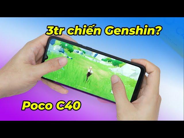 Test Game Xiaomi Poco C40: 3 triệu chơi Genshin Impact thế này đây!
