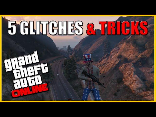 GTA 5 Glitches - 5 Glitches & Tricks On GTA 5 Online (Secret Spots, Flying Glitch & More)