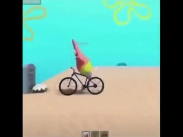 Patrick falls off a cliff