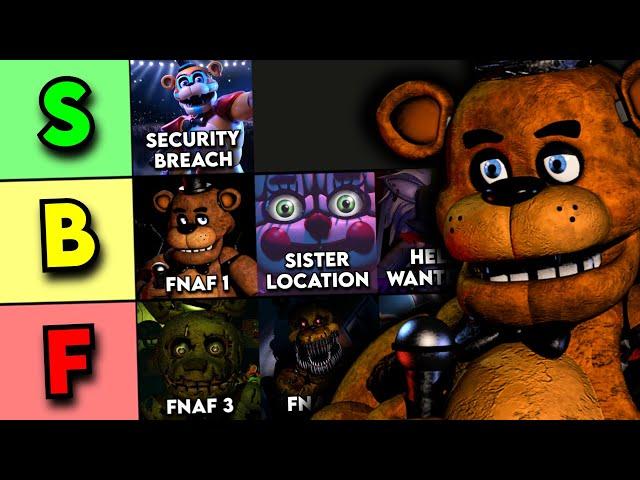 I Ranked EVERY SINGLE FNAF GAME...