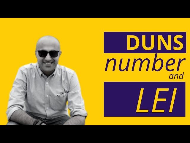 Duns Number and Lei | Start-up | Sarthak Ahuja