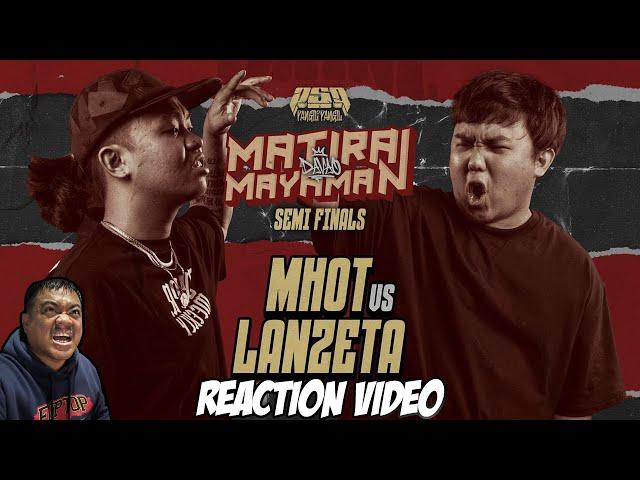 MHOT vs LANZETA / Reaction Video - Tito Shernan (NAPAKALAKAS NA LABAN TO!!)