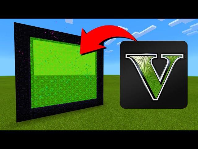 How To Make A Portal To The GTA 5 Mobile Dimension in Minecraft!