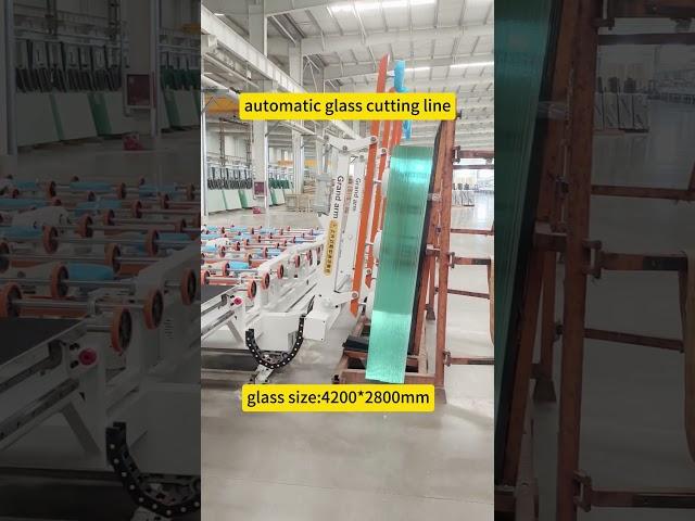 automatic glass cutting line #machine #window #factory #glass #glassmachine #cnc #glassmachinery