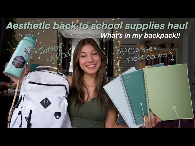 Aesthetic Back to School Haul *2023* || what's in my backpack Junior Year 