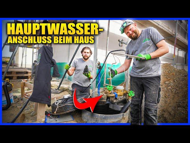 HAUSWASSERANSCHLUSS mit PE-ROHR einfach gemacht! | Home Build Solution