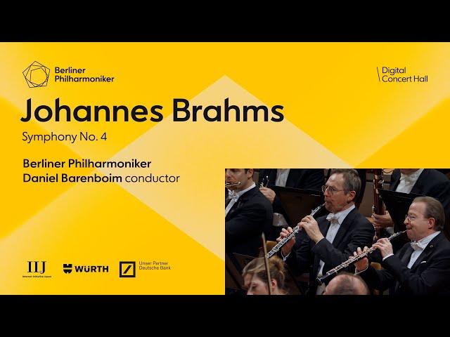 Brahms: Symphony No. 4 / Barenboim · Berliner Philharmoniker