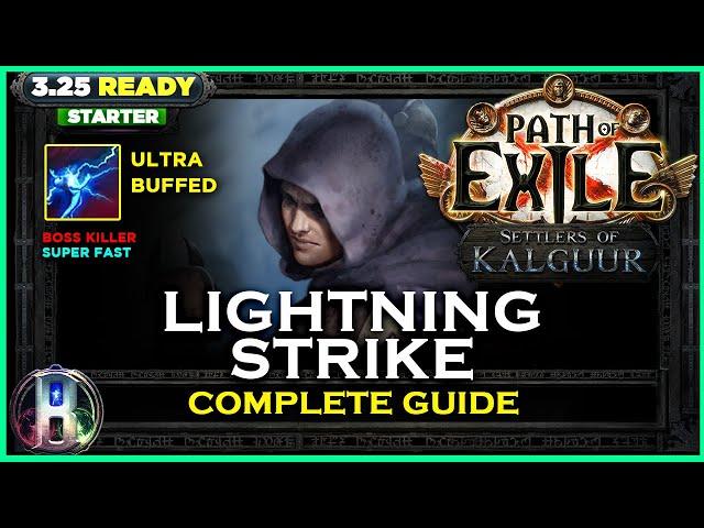 [PoE 3.25] LEAGUE STARTER - LIGHTNING STRIKE TRICKSTER PATH OF EXILE SETTLERS OF KALGUUR POE BUILDS