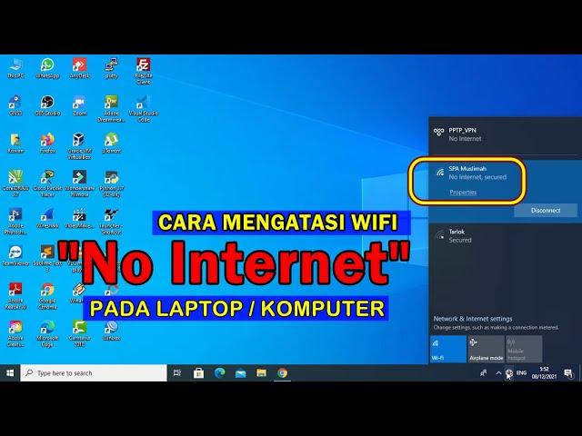 WIFI TERHUBUNG TAPI TIDAK BISA INTERNET DI LAPTOP ATAU KOMPUTER