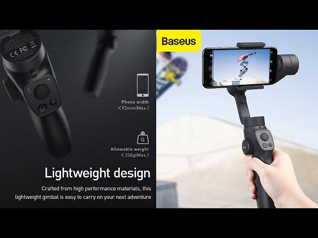 3-Axis Handheld Phone Gimbal Stabilizer Review/Baseus Motorized Bluetooth Selfie Stick/Best Gimbal